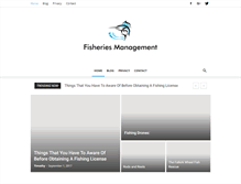 Tablet Screenshot of fisheriesmanagement.co.uk